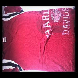 Harley Davidson tee maroon